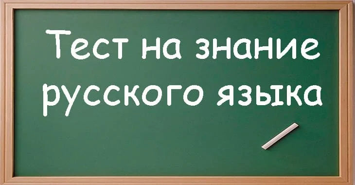 Тест проверка на грамотность по русскому языку