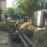 По улице Школьной продолжается ремонт участка тепловой сети
