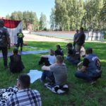 Мотоклуб “Дмитров”, совместно с ГКУ МО «Мособлпожспас» провели практическое занятие по оказанию первой медицинской помощи при ДТП